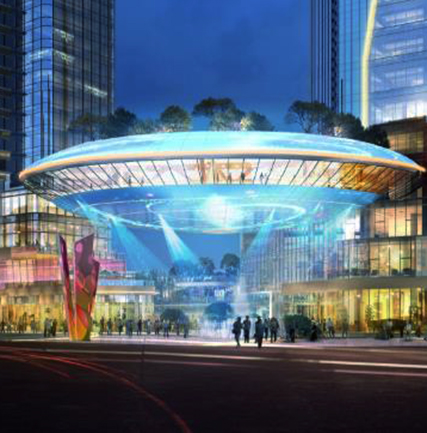 成都港匯新天地LED格柵屏項(xiàng)目 