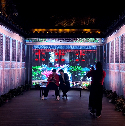 泰州老街互動空間LED互動屏項(xiàng)目
