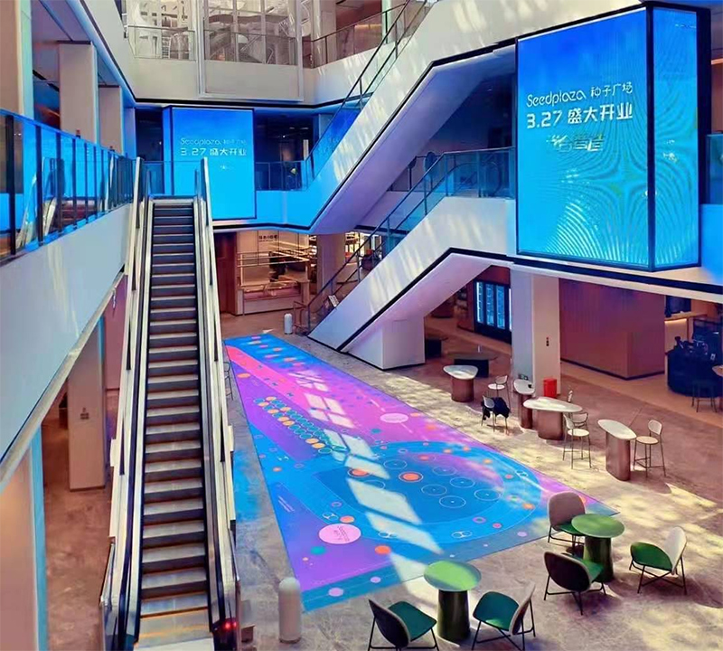 湖北荊門種子廣場LED透明屏項目