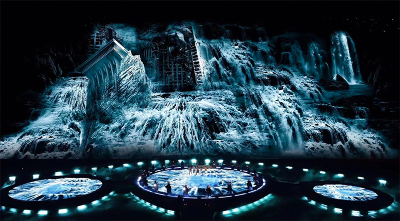 江蘇園博園光影秀《百年石光》LED地磚屏項目 