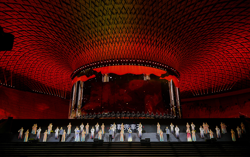 浙江寧波雪竇山彌勒文化節(jié)LED弧形屏項(xiàng)目