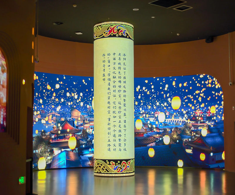 洛陽大河薈數(shù)字化博物館LED透明屏項目